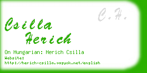 csilla herich business card